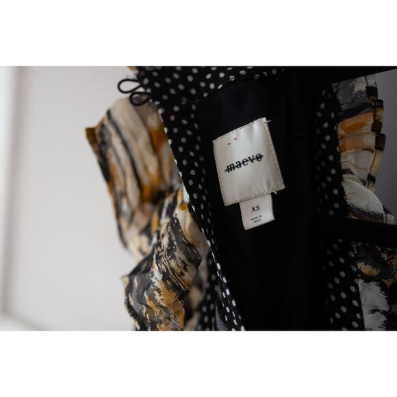 Anthropologie Maeve Short-Sleeve V-Neck Midi Dress XS - Picture 6 of 6